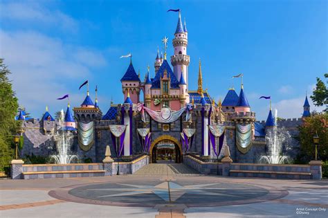 sleeping beauty castle  disneyland  receive special decorations