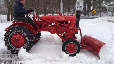 farmall plowing snow   york youtube