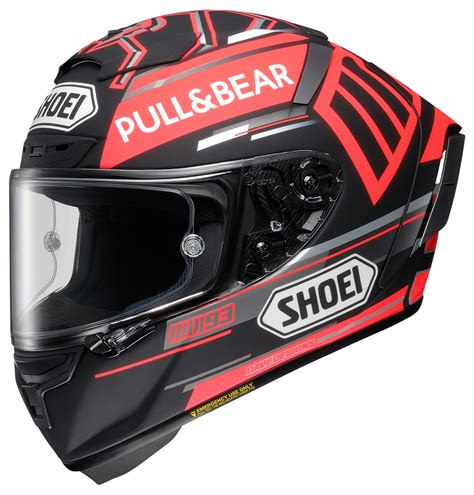shoei   marquez black concept helmet cycle gear