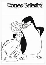 Pinguins Madagascar sketch template