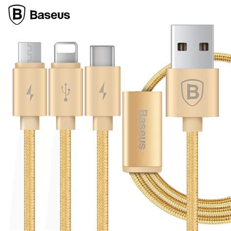 baseus    charging cable  iphone micro usb type  multi charger cable  iphone