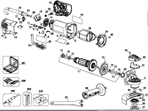 dewalt grinder angle parts model dktype sears partsdirect