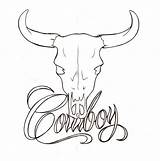Skull Drawing Bull Cowboy Longhorn Cow Easy Tattoo Tattoos Drawings Steer Skulls Head Outline Draw Metacharis Texas Sketches Deviantart Zeichnen sketch template