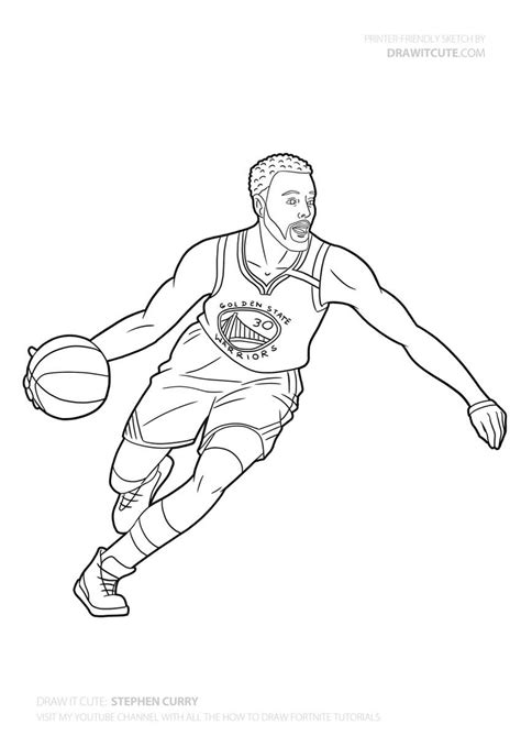 stephen curry nba nbaplayoffs nbaplayers draw drawings howto