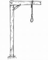 Noose Gallows Hang Knot Zeichnung Hangman sketch template