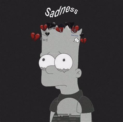 Sadness ️🥀 Sadness Wallpaper Simpsons Sadsimpso