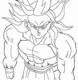 Goku Super Saiyan Drawing Coloring Pages Getdrawings sketch template