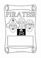 Sparklebox Editable Pirates sketch template