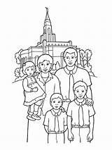 Temple Coloring Family Lds Pages Happy Temples Primary Kids Families Church Drawing Going Sealing Printable Front Standing Color Print Baby sketch template