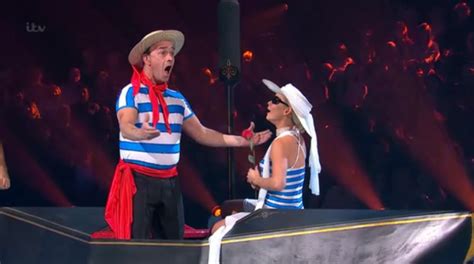 dancing on ice 2014 todd carty is sunk by ropey gondolier routine and