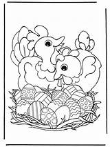Easter Coloring Eggs Chicken Pages Colouring Hens Egg Eastern Crafts Advertisement sketch template