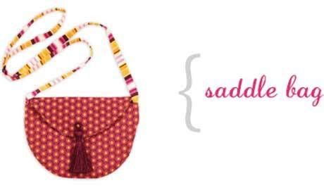 saddle bag  sewing pattern purse patterns bag pattern sewing