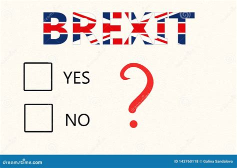brexit referendum concept  paper  checkboxes  voting