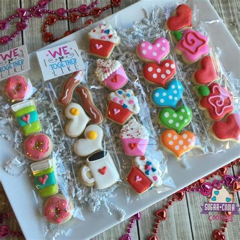 mini decorated sugar cookies valentine sugar cookies mini cookies