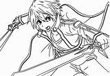 Sword Kirito Asuna sketch template