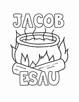 Jacob Esau Coloring Pages Kids Soup Comments sketch template