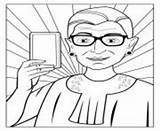 Coloring Pages Bader Ginsberg Printable Ruth Power Girl Riveter Rosie Do Online Info sketch template