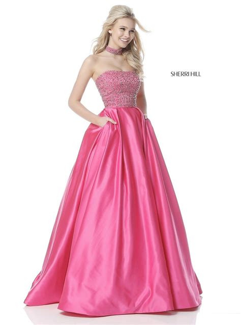 buy dress style  designed  sherrihill dresses hot pink prom dress sherri hill prom