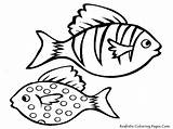 Fish Drawing Simple Kids Coloring Pages Drawings Cartoon Toddlers Templates Printable Library Clipart sketch template