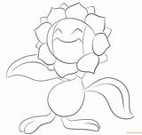 Sunflora Coloring Pages Pokemon Printable Supercoloring Online Colouring Drawing Color Print Sheets Categories Cartoon sketch template