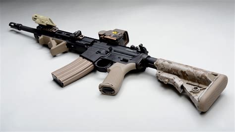 automatic ar  assault rifle weapon gun military wallpaper   wallpaperup