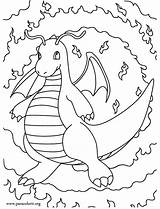 Dragonite Coloring Colouring Pokemon Para Colorir sketch template
