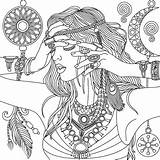 Coloring Pages Dreamcatcher Adult Book Adults Recolor Beautiful Printable Native American Gamera Dream Women Catcher Sheets Fairy Colouring Witch Getcolorings sketch template