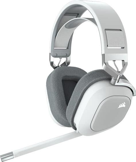buy corsair gaming headset hs rgb builtin microphone white overear