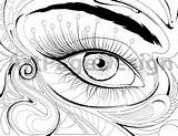 Coloring Eye Adult Mandala Evil Pages Template sketch template