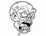 Coloring Pages Scared Face Getdrawings Scary sketch template