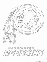 Redskins Coloring Logo Washington Pages Football Nfl Drawing State Ohio Color Printable Seahawks Bay Green Outline Helmet Packers Steelers Sport sketch template