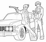 Supernatural Coloring Pages Drawing Castiel Drawings Impala Book Colouring Tv Super Cartoon Dean Spn Sketches Melissa Tyndall Getdrawings Printable Sam sketch template