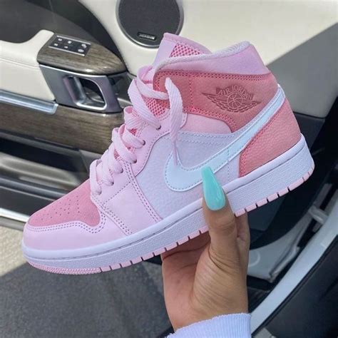 digital pink air jordan 1 women girl in 2021 jordan shoes girls all