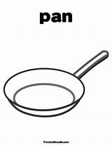 Spatula Coloring Pan Pages Template sketch template