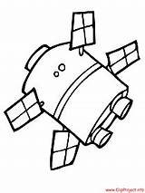 Satellite Coloring Pages Space Small Kids Transport Sheet Hits 84kb sketch template