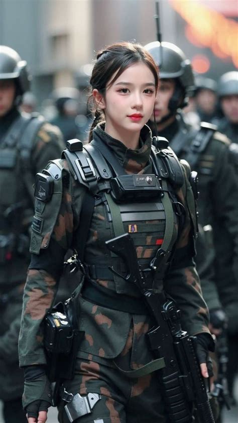 Military Girl Army Girl Girl Japanese Female Armor Military Women