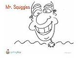 Coloring Pages Squiggles Mr Printable Kids sketch template
