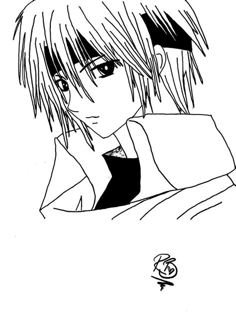 coloring pages anime boy  svg file  diy machine
