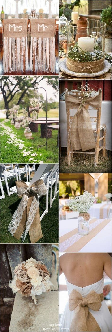 55 Chic Rustic Burlap And Lace Wedding Ideas