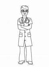 Nurse Male Drawing Coloring Doctor Pages Cartoon Nursing Colouring Getdrawings Hospital Suit Books Choose Board sketch template
