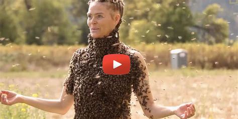 Watching This Woman Dance While Covered In Thousands Of Bees Will Make