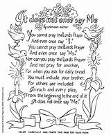 Prayer Coloring Pages Lords Lord Bible Children Printables Kids Adult Bedtime Colouring Praying Clipart Adults Childrens Verse Activities Ages School sketch template