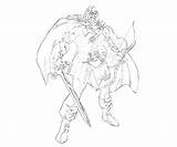 Taskmaster Coloring Capcom Marvel Vs Pages sketch template