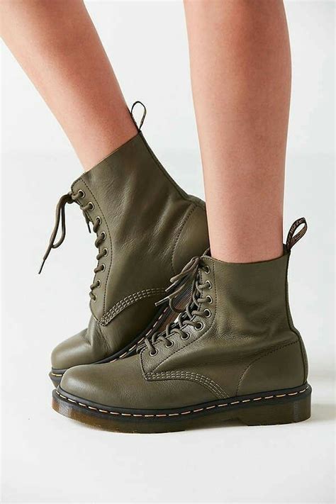 olive green  martens boots green boots funky shoes