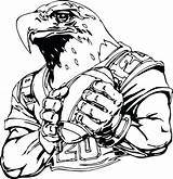 Coloring Pages Football Eagles Eagle Philadelphia College Mascot Nfl Printable Logo Mascots Drawing Florida Patriots Color Gators Player Boys Steelers sketch template