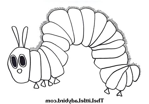 hungry caterpillar coloring page updated printable nature