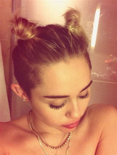 miley cyrus shares topless selfie before mtv s europe