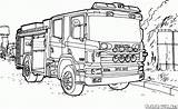 Pompieri Colorare Camion Dei Colorkid Scania sketch template