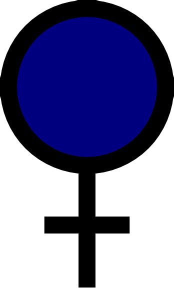 Blue Female Gender Symbol Clip Art At Vector Clip Art