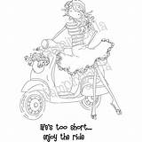 Stamps Stamping Uptown Impressions Copics Vespa Digi Cling sketch template